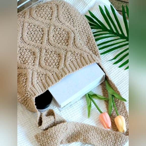 Boho Cable Knit Hobo Purse - Picture 6 of 6